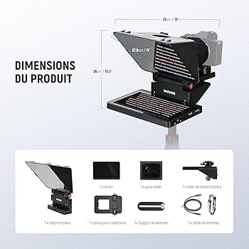 teletrompeur 11' X11 avec écran pour windows macOS - Location
