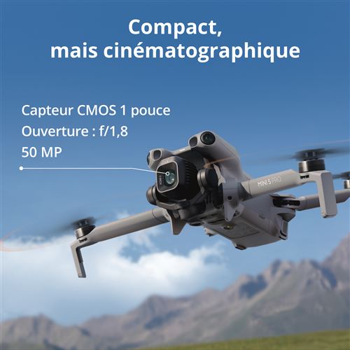 Drone DJI Mini 5 Pro — Location capteur 1 pouce