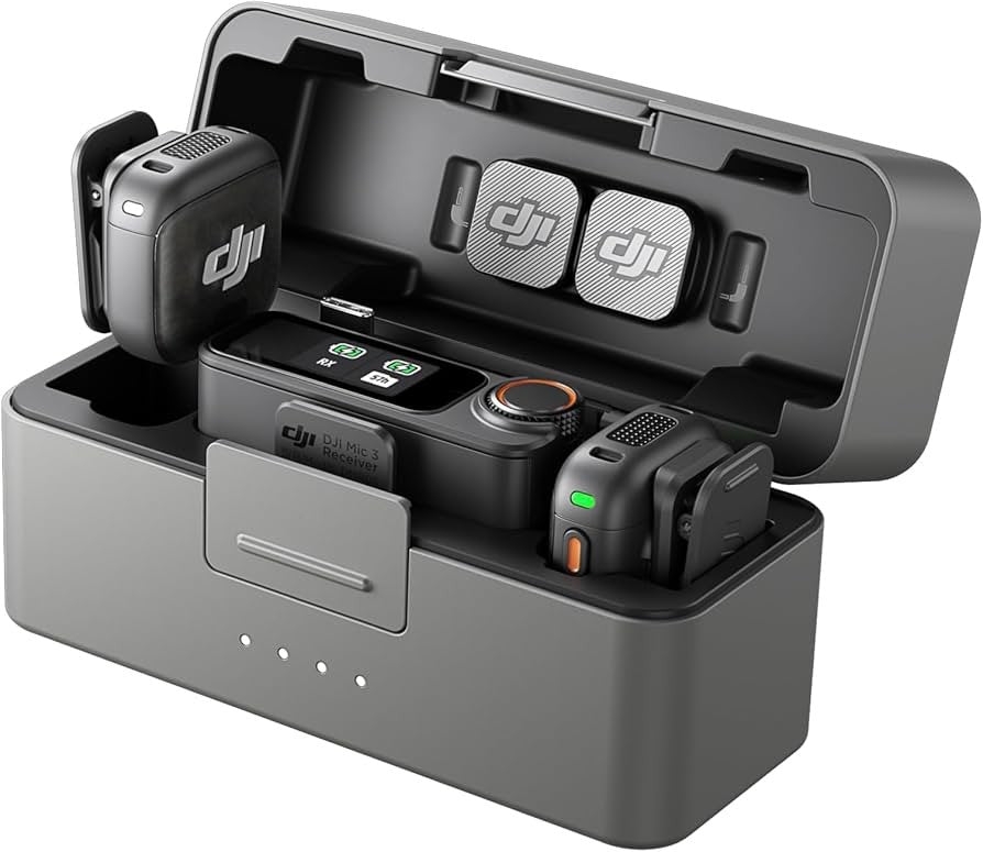 DJI Mic 3 boîtier de charge complet