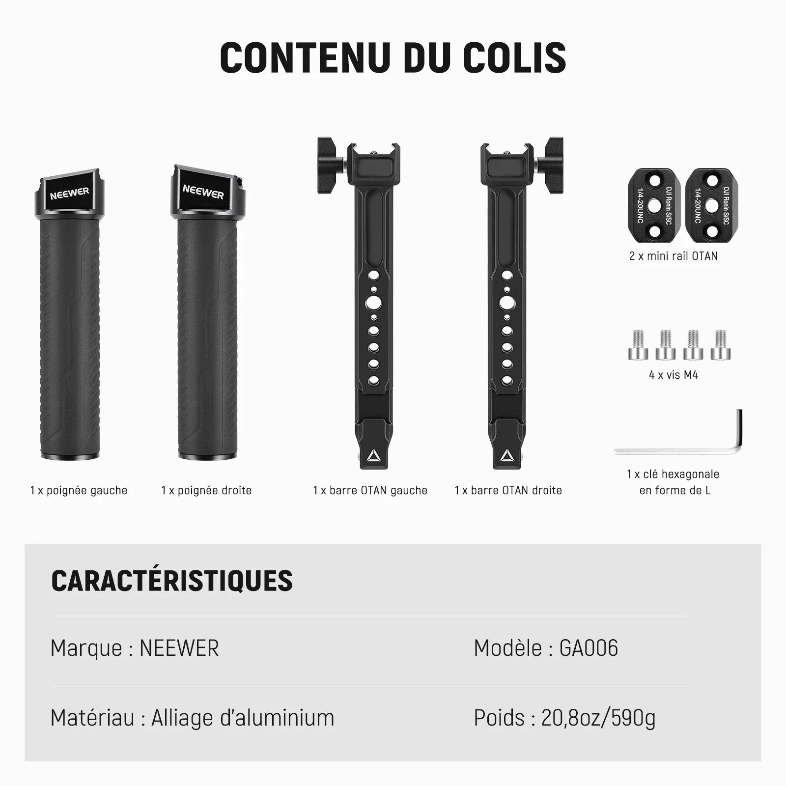 Contenu du colis