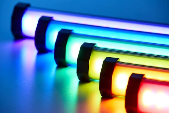 Tubes LED RGB en couleurs