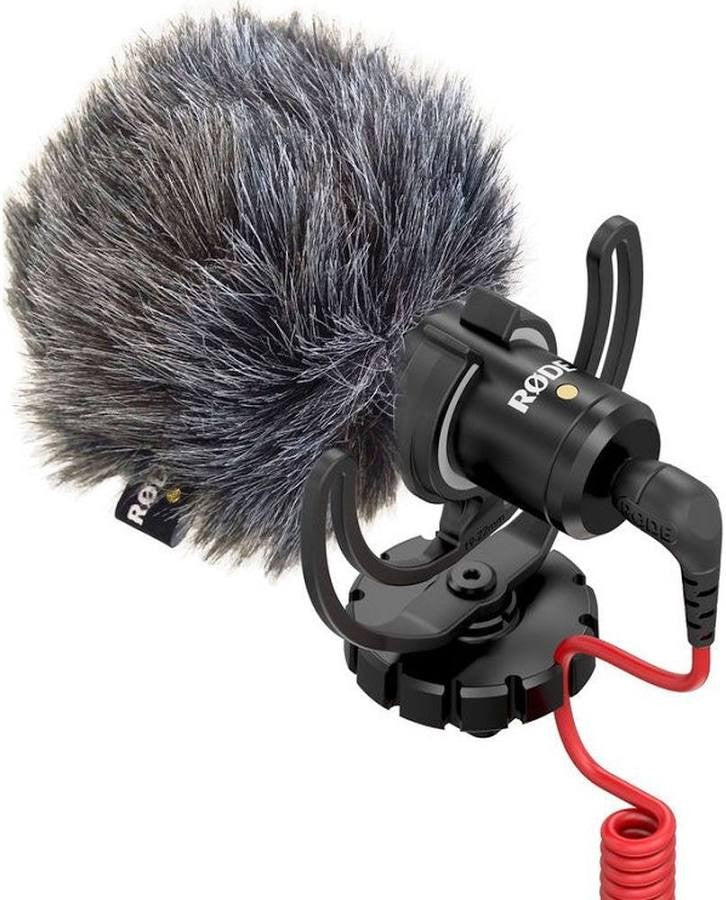 Micro RODE avec bonnette anti-vent